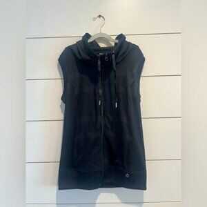 Lorna Jane Black Vest Zip Hoodie XS